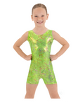 Eurotard 30503 Girls Metallic Splatter Gymnastics Biketard