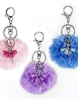 Dasha Designs 2824 Ballerina Pouf Keychain