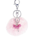 Dasha Designs 2824 Ballerina Pouf Keychain
