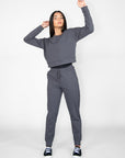 Body Wrappers 31802 French Terry Tapered Joggers With Front Pockets